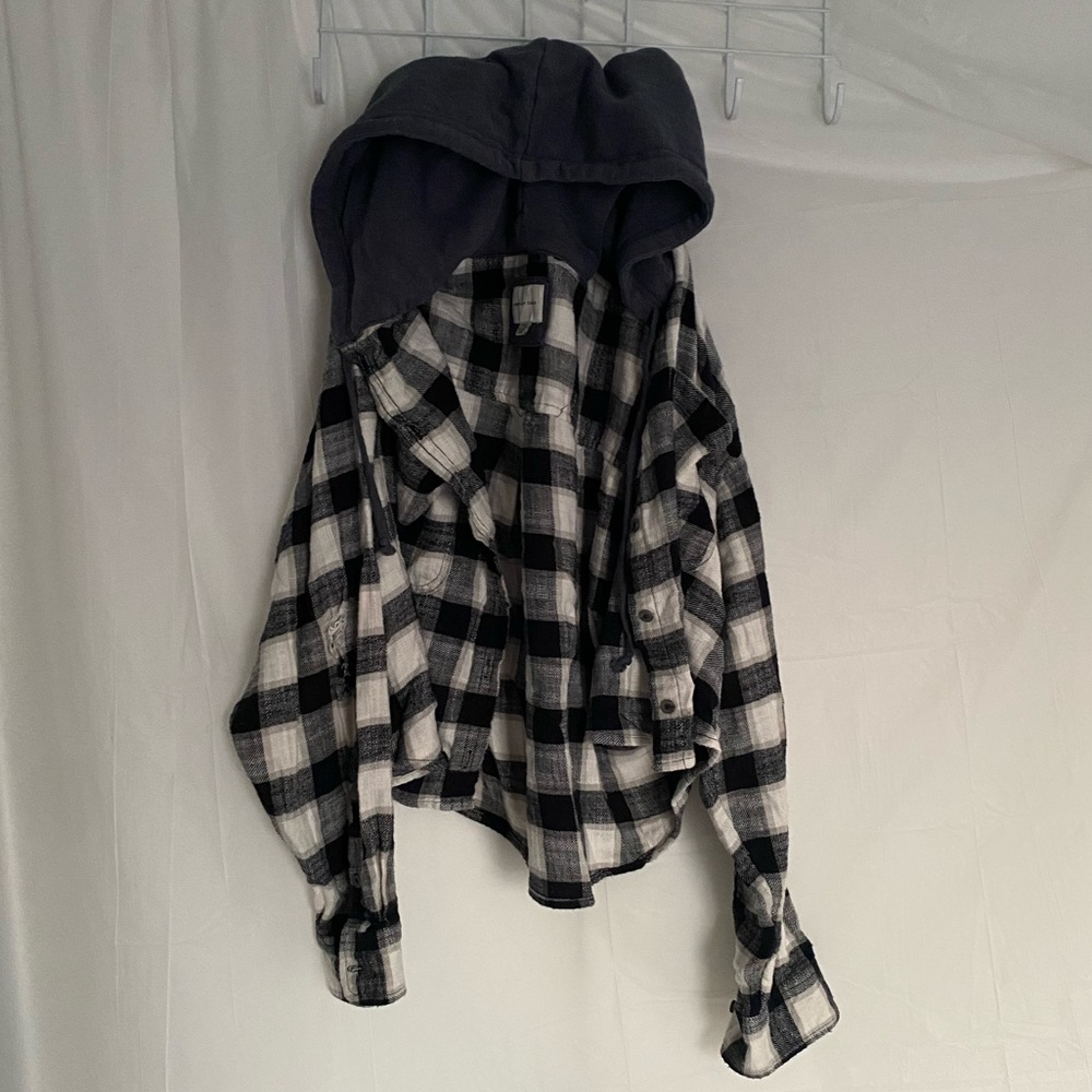 American eagle cropped flannel